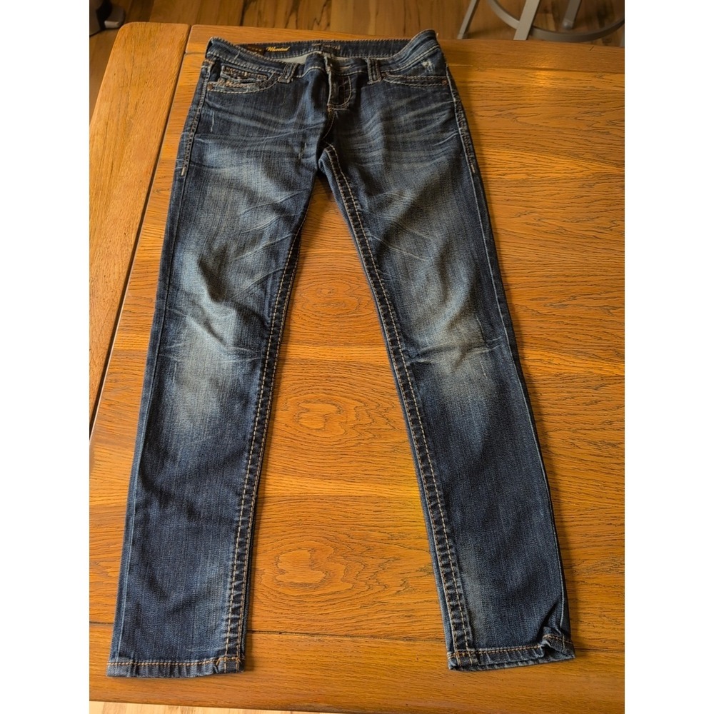 See Thru Soul Most Wanted Jeans Women's 5-Pocket Sz 29 Low Rise 31"long EUC